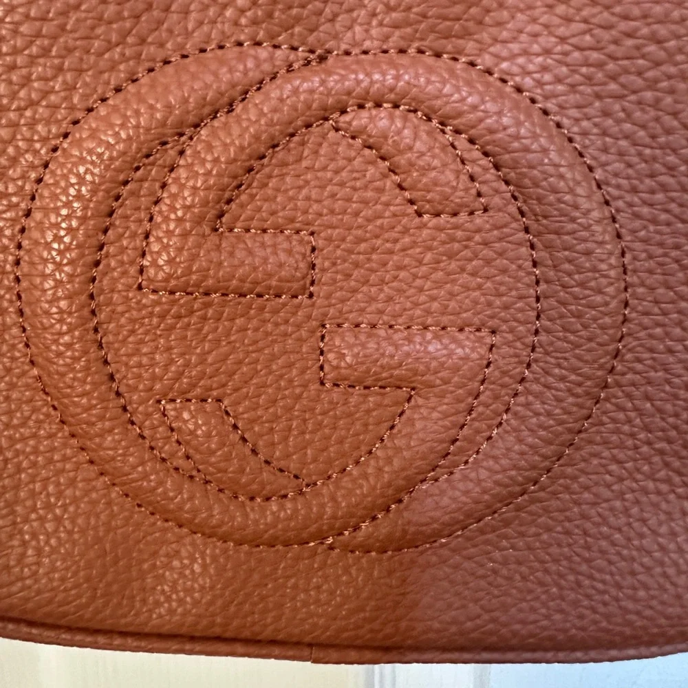 Women's Tan Leather Bag - Picture 3 of 11